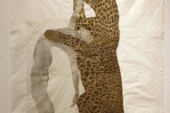 Μarta-Roberti-Self-portrait-as-Saint-Olivia-lying-on-jaguar